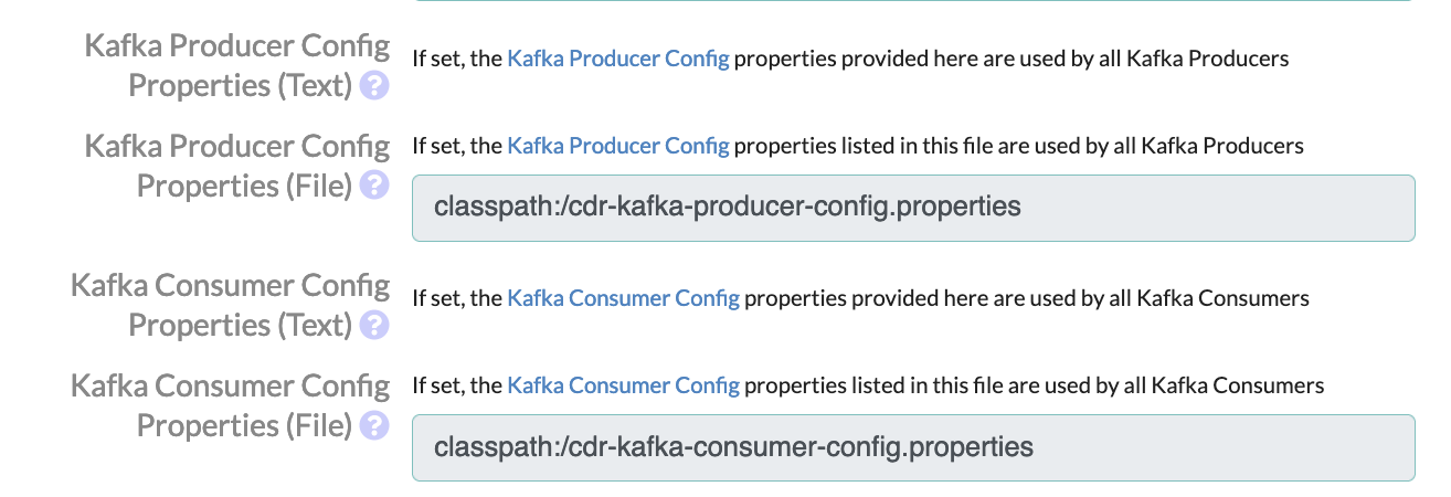 Kafka Configuration Settings - Override via Properties Files